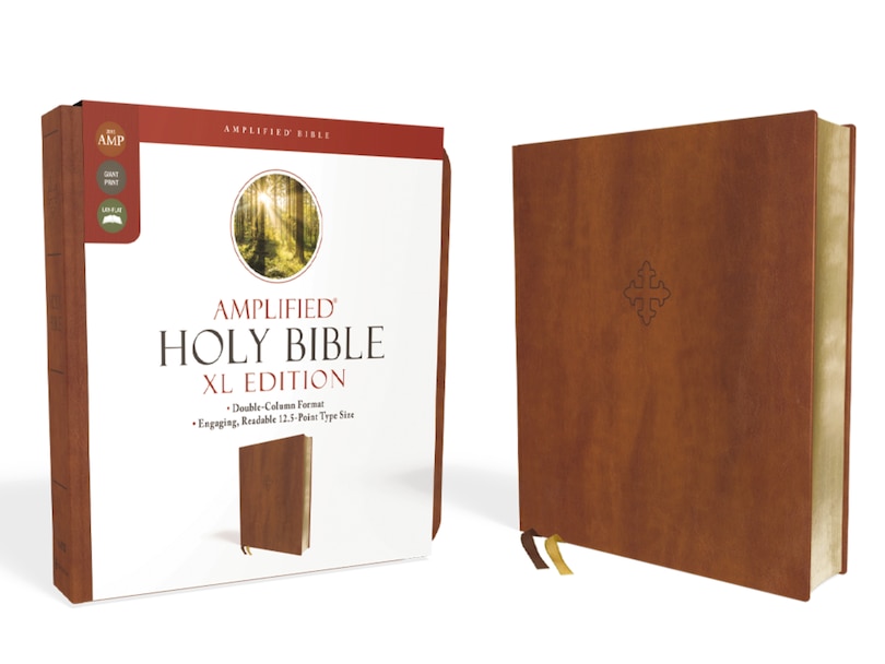 Front cover_Amplified Holy Bible, Xl Edition, Leathersoft, Brown