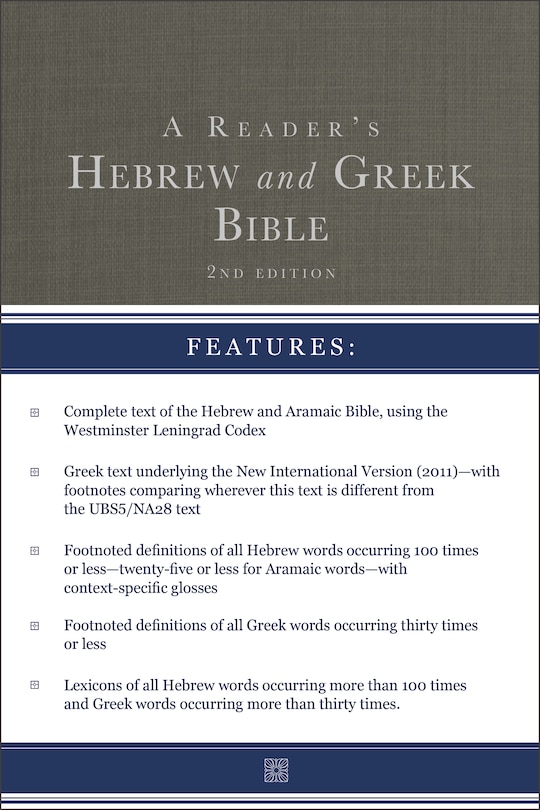 Front cover_A Reader's Hebrew And Greek Bible