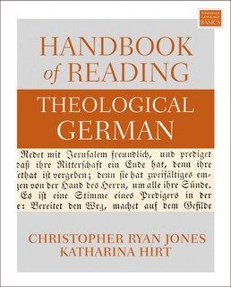 Front cover_Handbook Of Reading Theological German