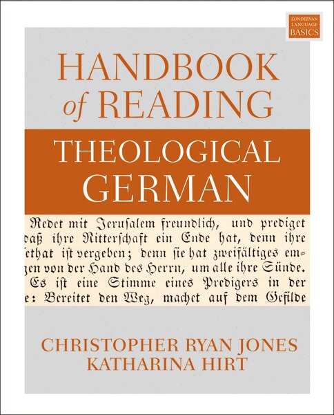 Front cover_Handbook Of Reading Theological German