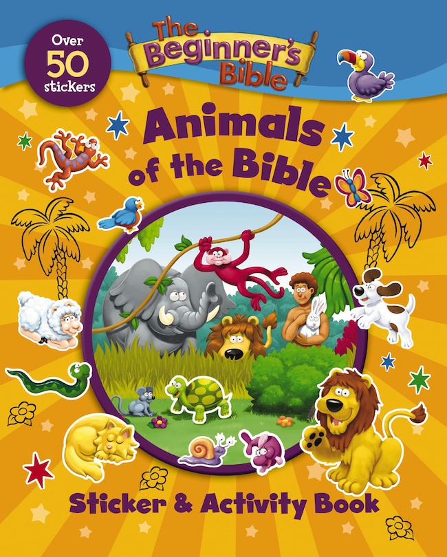 Front cover_The Beginner's Bible Animals of the Bible Sticker and Activity Book