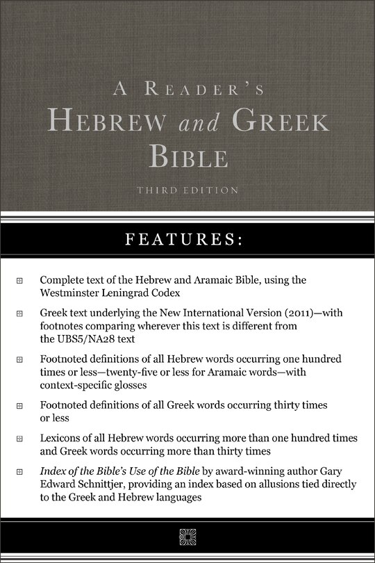 Front cover_A Reader's Hebrew and Greek Bible