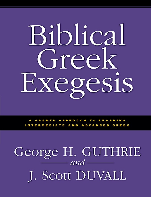 Couverture_Biblical Greek Exegesis