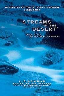 Front cover_Streams In The Desert, Large Print