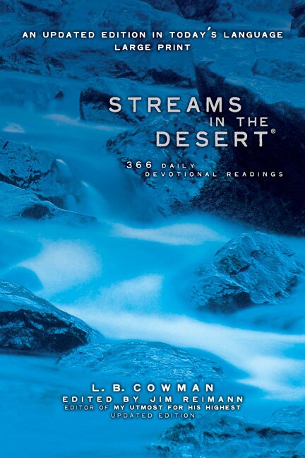 Front cover_Streams In The Desert, Large Print