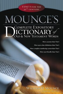 Couverture_Mounce's Complete Expository Dictionary Of Old And New Testament Words