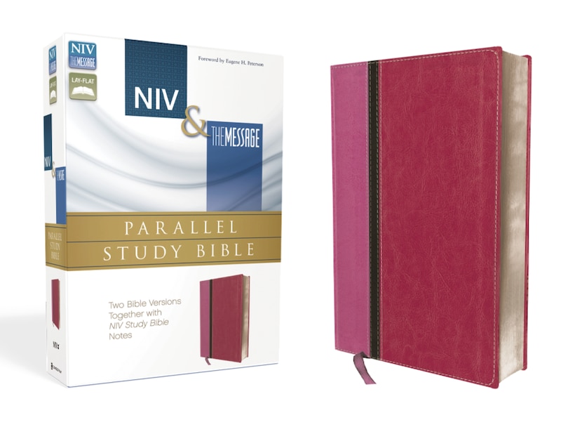 Front cover_Niv, The Message, Parallel Study Bible, Leathersoft, Pink