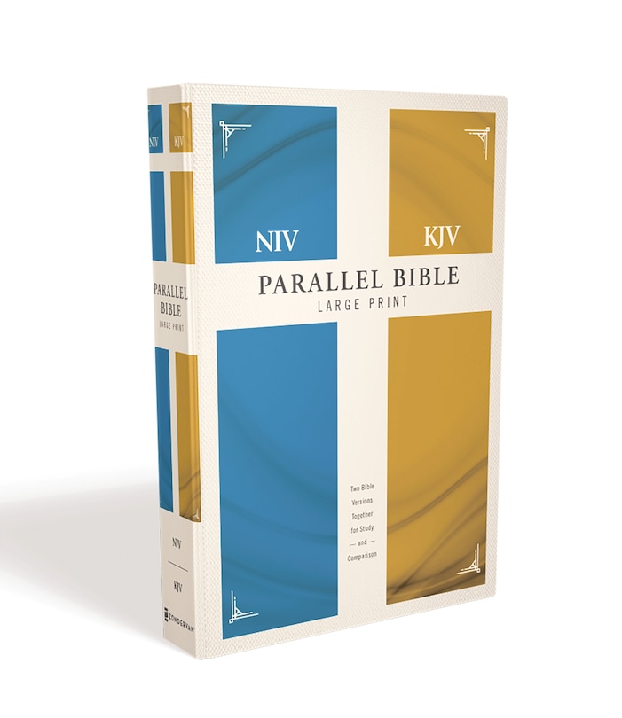 Front cover_Niv, Kjv, Parallel Bible, Large Print, Hardcover