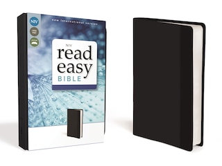 Front cover_Niv, Readeasy Bible, Large Print, Leathersoft, Black, Red Letter