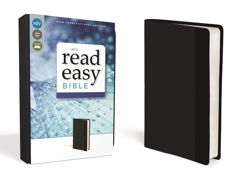Front cover_Niv, Readeasy Bible, Large Print, Leathersoft, Black, Red Letter