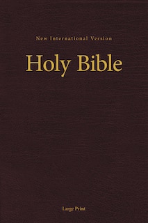 Front cover_NIV, Church Bible (Pew Bible), Large Print, Hardcover, Burgundy, Comfort Print