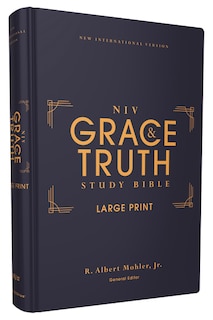 Couverture_NIV, The Grace and Truth Study Bible (Trustworthy and Practical Insights), Large Print, Hardcover, Red Letter, Comfort Print