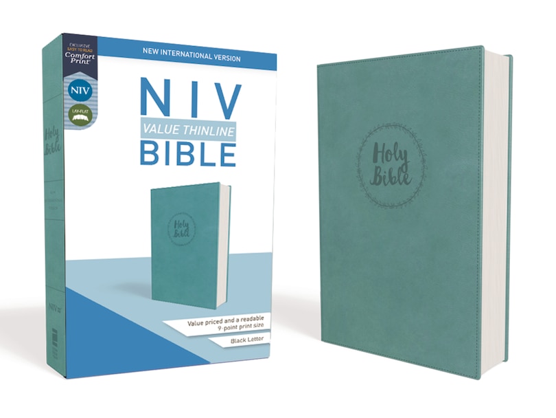 Front cover_Niv, Value Thinline Bible, Leathersoft, Teal, Comfort Print