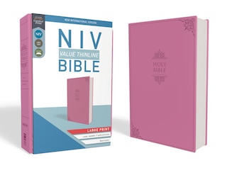 Couverture_Niv, Value Thinline Bible, Large Print, Leathersoft, Pink, Comfort Print