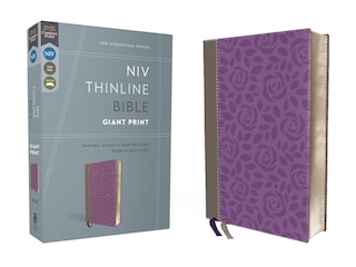 Couverture_Niv, Thinline Bible, Giant Print, Leathersoft, Gray/purple, Red Letter, Comfort Print