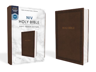 Niv, Holy Bible, Soft Touch Edition, Leathersoft, Brown, Comfort Print