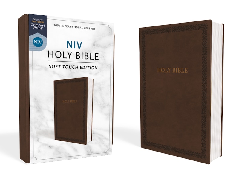 Niv, Holy Bible, Soft Touch Edition, Leathersoft, Brown, Comfort Print