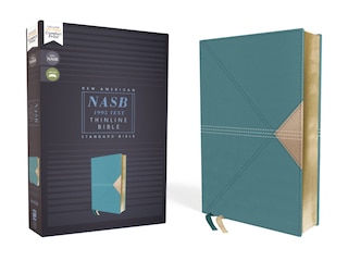 Front cover_Nasb, Thinline Bible, Leathersoft, Teal, Red Letter, 1995 Text, Comfort Print