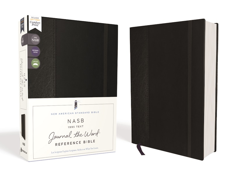 Front cover_Nasb, Journal The Word Reference Bible, Hardcover, Black, Elastic Closure, Red Letter, 1995 Text, Comfort Print