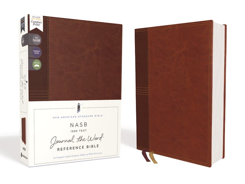 Front cover_Nasb, Journal The Word Reference Bible, Leathersoft Over Board, Brown, Red Letter, 1995 Text, Comfort Print
