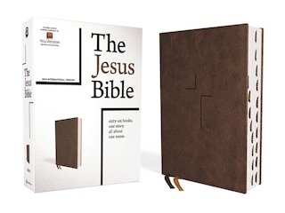 Couverture_The Jesus Bible, NIV Edition, (With Thumb Tabs to Help Locate the Books of the Bible), Leathersoft, Brown, Thumb Indexed, Comfort Print