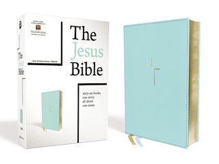 Front cover_The Jesus Bible, NIV Edition, Leathersoft, Teal, Comfort Print