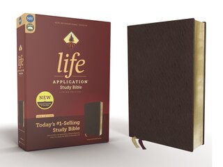 Couverture_Niv, Life Application Study Bible, Third Edition, Bonded Leather, Burgundy, Red Letter