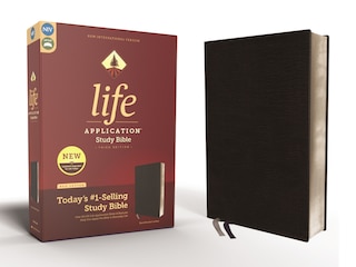 Couverture_Niv, Life Application Study Bible, Third Edition, Bonded Leather, Black, Red Letter