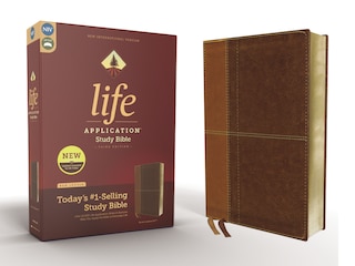 Front cover_Niv, Life Application Study Bible, Third Edition, Leathersoft, Brown, Red Letter