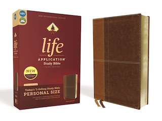 Front cover_Niv, Life Application Study Bible, Third Edition, Personal Size, Leathersoft, Brown, Red Letter