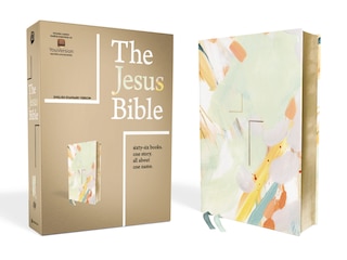 Couverture_The Jesus Bible Artist Edition, Esv, Leathersoft, Multi-color/teal