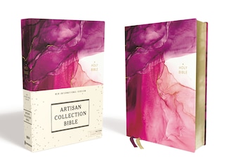 Niv, Artisan Collection Bible, Cloth Over Board, Pink, Art Gilded Edges, Red Letter, Comfort Print