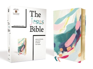 Front cover_The Jesus Bible Artist Edition, Niv, Leathersoft, Multi-color/teal, Comfort Print