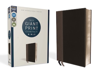 Front cover_Niv, Giant Print Compact Bible, Leathersoft, Black, Red Letter, Comfort Print