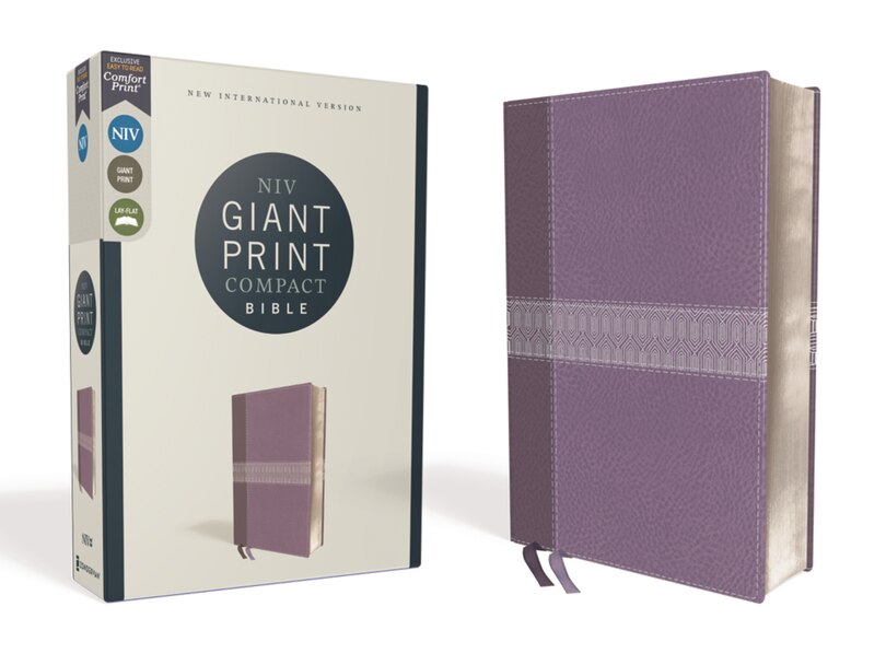 Couverture_Niv, Giant Print Compact Bible, Leathersoft, Purple, Red Letter, Comfort Print