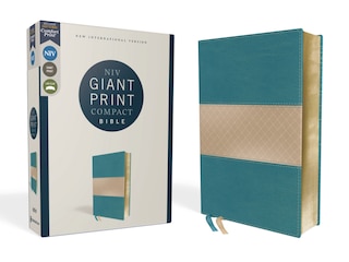Couverture_Niv, Giant Print Compact Bible, Leathersoft, Teal, Red Letter, Comfort Print