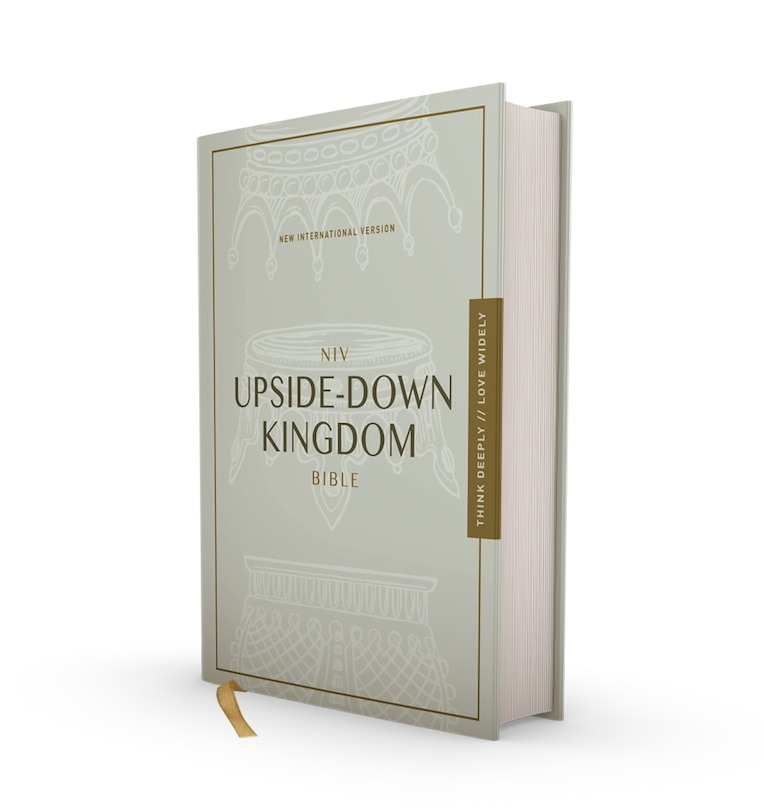 Front cover_NIV, Upside-Down Kingdom Bible, Hardcover, Gray, Comfort Print
