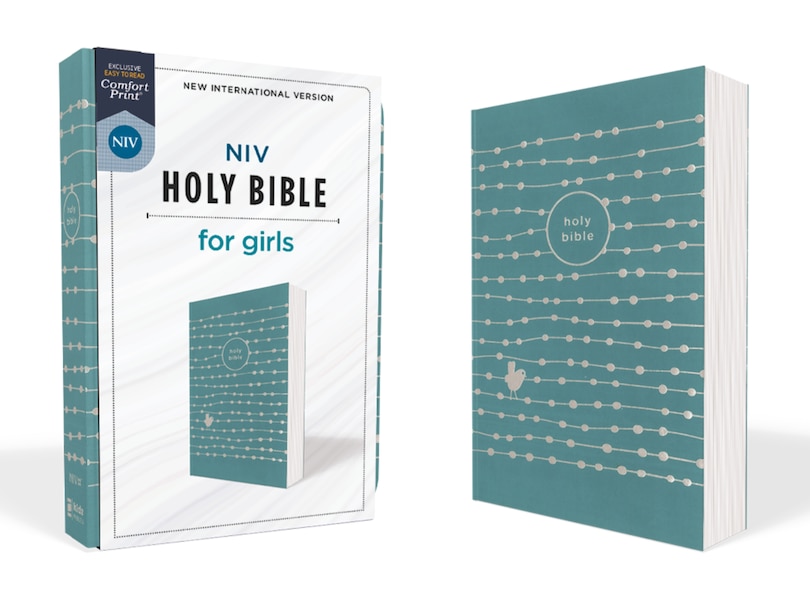 Front cover_Niv, Holy Bible For Girls, Soft Touch Edition, Leathersoft, Teal, Comfort Print