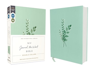 Front cover_NIV, Journal the Word Bible (Perfect for Note-Taking), Double-Column, Cloth over Board, Teal, Red Letter, Comfort Print