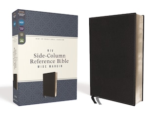 Front cover_NIV, Wide Margin Side Column Reference Bible (A Bible that Welcomes Note-Taking and Deep Study), Leathersoft, Black, Comfort Print