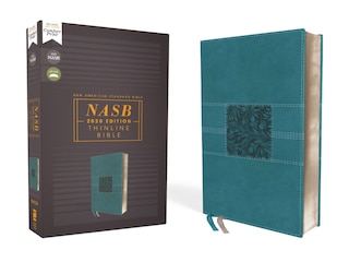 Couverture_Nasb, Thinline Bible, Leathersoft, Teal, Red Letter, 2020 Text, Comfort Print