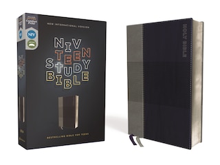 Front cover_NIV, Teen Study Bible (For Life Issues You Face Every Day), Leathersoft, Blue, Comfort Print