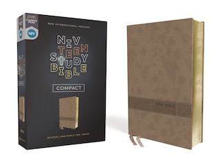 Front cover_NIV, Teen Study Bible (For Life Issues You Face Every Day), Compact, Leathersoft, Brown, Comfort Print