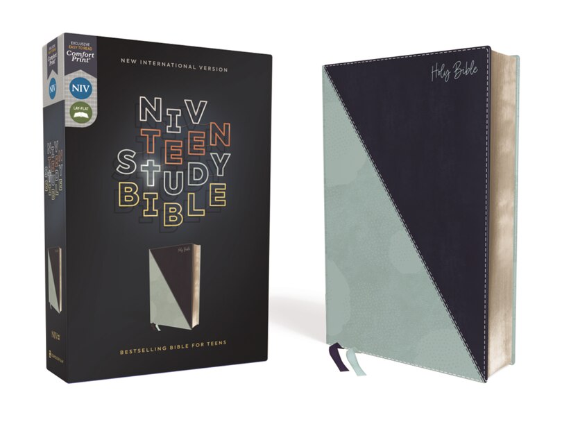 Front cover_NIV, Teen Study Bible (For Life Issues You Face Every Day), Leathersoft, Teal, Comfort Print