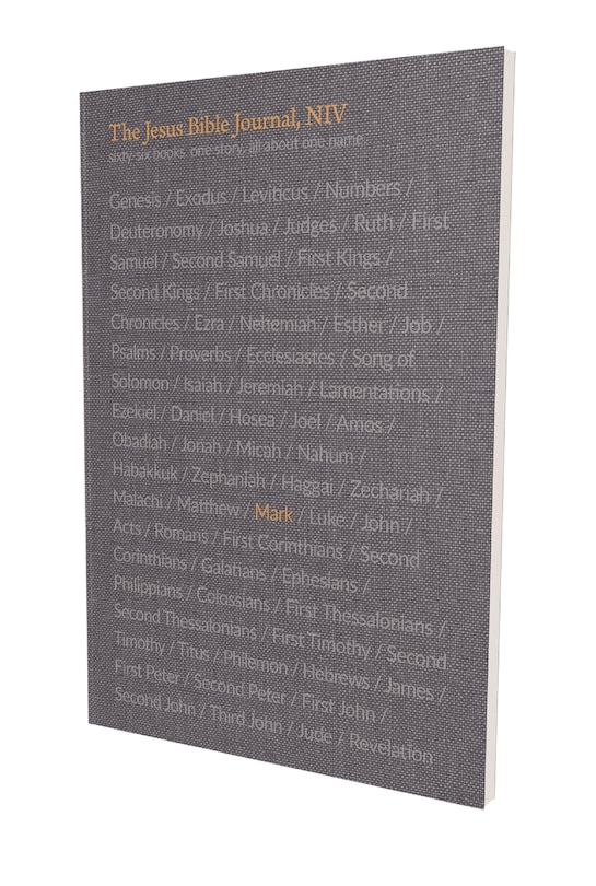 Front cover_The Jesus Bible Journal, Mark, Niv, Paperback, Comfort Print