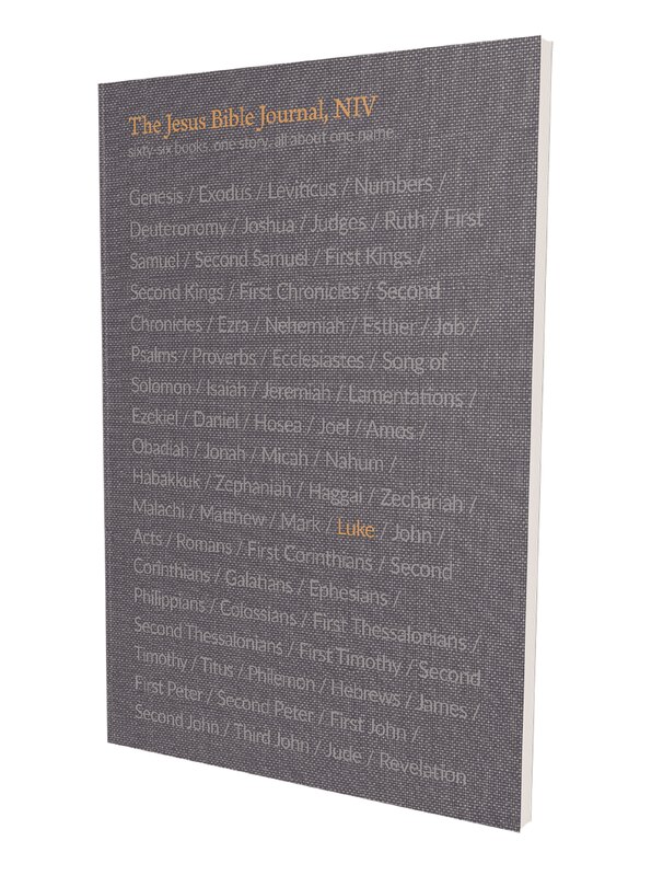 Front cover_The Jesus Bible Journal, Luke, Niv, Paperback, Comfort Print