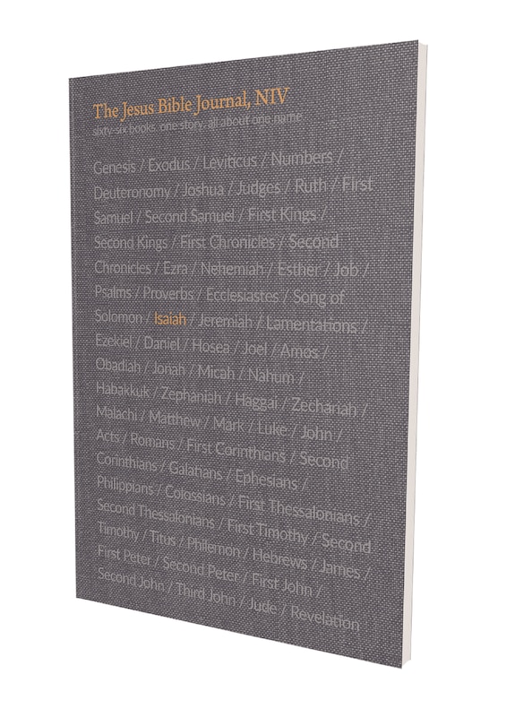 Front cover_The Jesus Bible Journal, Isaiah, Niv, Paperback, Comfort Print