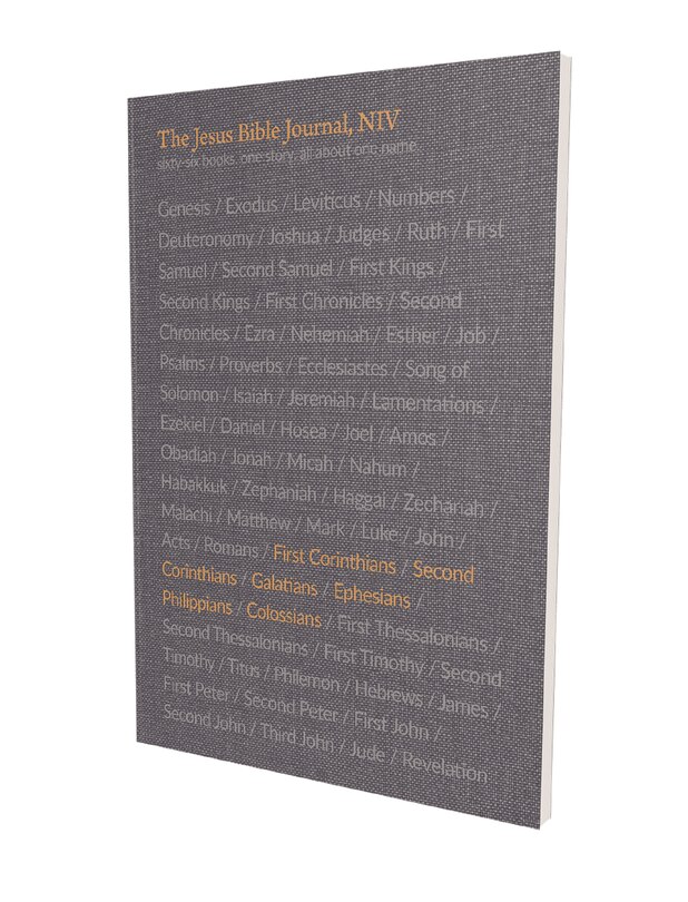 Front cover_The Jesus Bible Journal, 1 Corinthians - Colossians, Niv, Paperback, Comfort Print