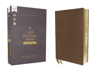 Couverture_Nasb, Heritage Bible, Passaggio Setting, Leathersoft, Brown, 1995 Text, Comfort Print