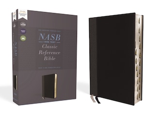 Front cover_Nasb, Classic Reference Bible, Leathersoft, Black, Red Letter, 1995 Text, Thumb Indexed, Comfort Print